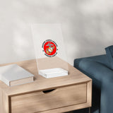 Personalised Name Acrylic Menu Holder Table Signs Stand with Base