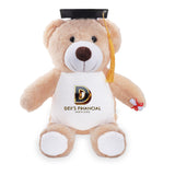 Personalized 1 Piece Graduation Stuffed Bear Belly Print