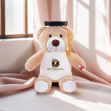 Personalized 1 Piece Graduation Stuffed Bear Belly Print