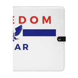 Foldable Leather Portfolio Organizer with Clipboard for Paperwork and Students (with clip)