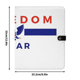 Foldable Leather Portfolio Organizer with Clipboard for Paperwork and Students (with clip)