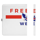 Foldable Leather Portfolio Organizer with Clipboard for Paperwork and Students (with clip)