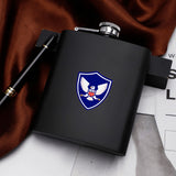Personalized Hip Flask Set 7oz Black Stainless Steel with A Gift Box