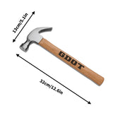 Custom Wood Hammer with Laser Engraved Unique Gift for Fathers Day