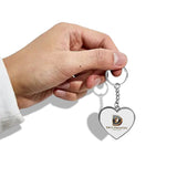Double-Sided Heart Shape Keychain Car Chain Bags Chain