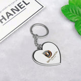 Double-Sided Heart Shape Keychain Car Chain Bags Chain