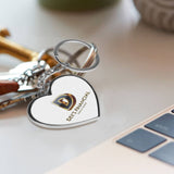 Double-Sided Heart Shape Keychain Car Chain Bags Chain