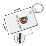 Universal MDF Keychain Rectangle Bags Chain Car Chain