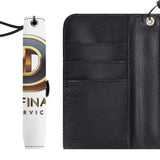 Black Phone Flip Case PU Leather Cover for Most Mobile Phone Models