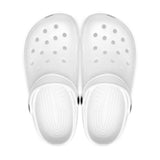 All White Over Printed Clogs