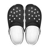 All Over Black Printed Clogs