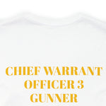 Chief Warrant Officer 3 Gunner of Marines Jersey Short Sleeve Tee