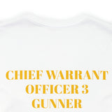 Chief Warrant Officer 3 Gunner of Marines Jersey Short Sleeve Tee