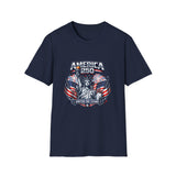 America 250 T-Shirt — Patriotic Statue of Liberty Fireworks Tee (Fourth of July)