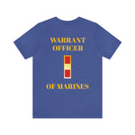 Warrant Officer of Marines Jersey Short Sleeve Tee