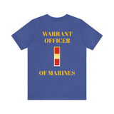 Warrant Officer of Marines Jersey Short Sleeve Tee