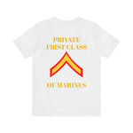 Private First Class of Marines Jersey Short Sleeve Tee