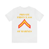 Private First Class of Marines Jersey Short Sleeve Tee