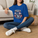 America 250 T-Shirt — Patriotic Statue of Liberty Fireworks Tee (Fourth of July)