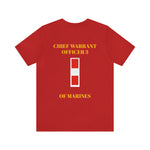 Chief Warrant Officer 3 of Marines Jersey Short Sleeve Tee