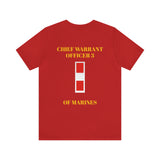 Chief Warrant Officer 3 of Marines Jersey Short Sleeve Tee