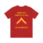 Private First Class of Marines Jersey Short Sleeve Tee