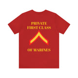 Private First Class of Marines Jersey Short Sleeve Tee