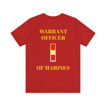 Warrant Officer of Marines Jersey Short Sleeve Tee