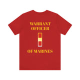 Warrant Officer of Marines Jersey Short Sleeve Tee