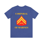 Corporal of Marines Jersey Short Sleeve Tee