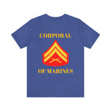 Corporal of Marines Jersey Short Sleeve Tee