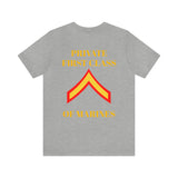 Private First Class of Marines Jersey Short Sleeve Tee