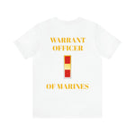 Warrant Officer of Marines Jersey Short Sleeve Tee