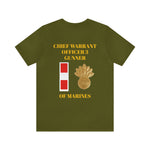 Chief Warrant Officer 3 Gunner of Marines Jersey Short Sleeve Tee