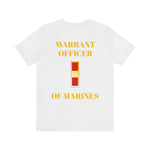 Warrant Officer of Marines Jersey Short Sleeve Tee