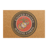 United States Marine Corps Doormat - Military Welcome Mat with USMC Emblem