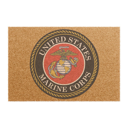 United States Marine Corps Doormat - Military Welcome Mat with USMC Emblem - Wear Freedom Wear
