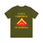 Lance Corporal of Marines Jersey Short Sleeve Tee