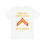 Private First Class of Marines Jersey Short Sleeve Tee