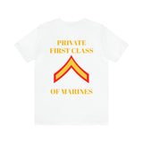 Private First Class of Marines Jersey Short Sleeve Tee