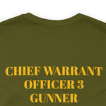 Chief Warrant Officer 3 Gunner of Marines Jersey Short Sleeve Tee