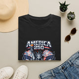 America 250 T-Shirt — Patriotic Statue of Liberty Fireworks Tee (Fourth of July)