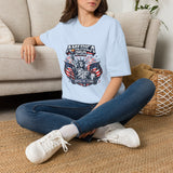 America 250 T-Shirt — Patriotic Statue of Liberty Fireworks Tee (Fourth of July)