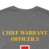 Chief Warrant Officer 3 of Marines Jersey Short Sleeve Tee