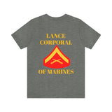 Lance Corporal of Marines Jersey Short Sleeve Tee