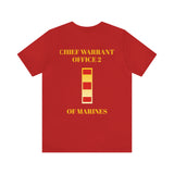 Chief Warrant Office 2 of Marines Jersey Short Sleeve Tee