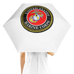 Marine Corps White Fully Auto Open & Close Umbrella Printing Outside