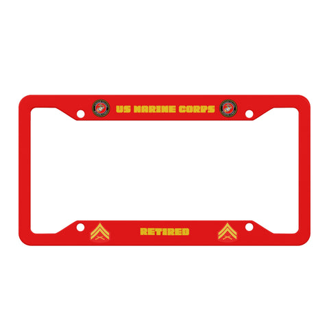 Marine Corps Corporal Ret License Plate Frames