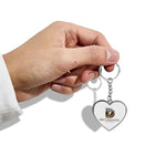 Double-Sided Heart Shape Keychain Car Chain Bags Chain