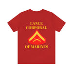 Lance Corporal of Marines Jersey Short Sleeve Tee